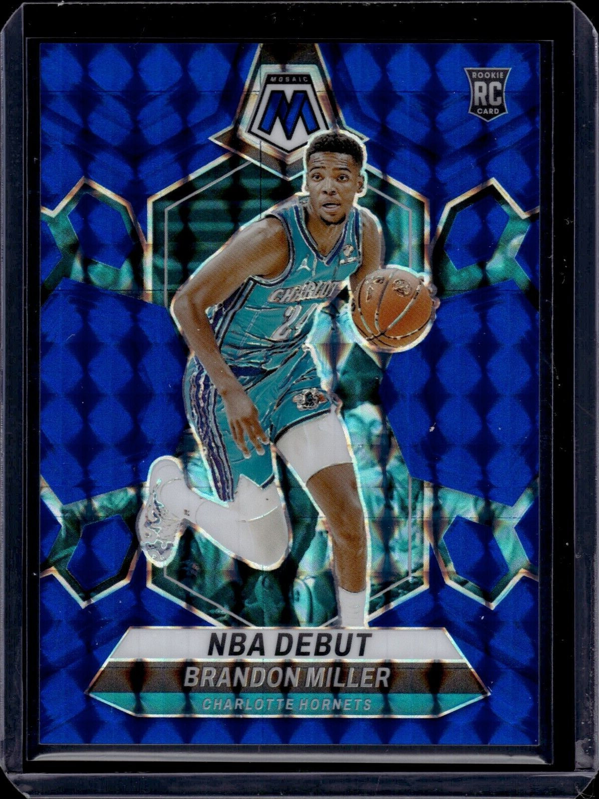 2023-24 Panini Mosaic Blue 252 Brandon Miller RC 136/199