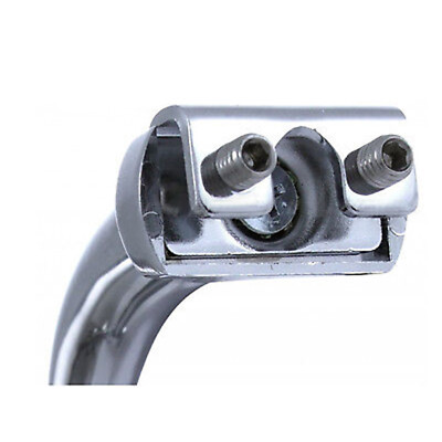 Chrome Curved Arm Peep Mirror - Outside Rear View Side Door Glass For Hot Rod & Rat Rod Builds