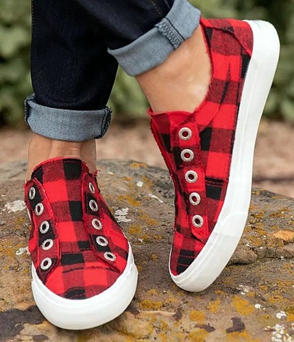 buffalo check sneakers