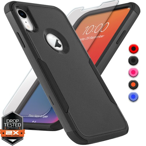 For Apple iPhone X Xs XR Max 10 Shockproof Bumper Case Cover + Screen Protector - Imagen 7 de 11