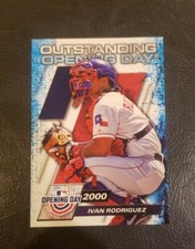 2021 Topps Opening Day Ivan Rodriguez Outstanding #OOD-1 Texas Rangers