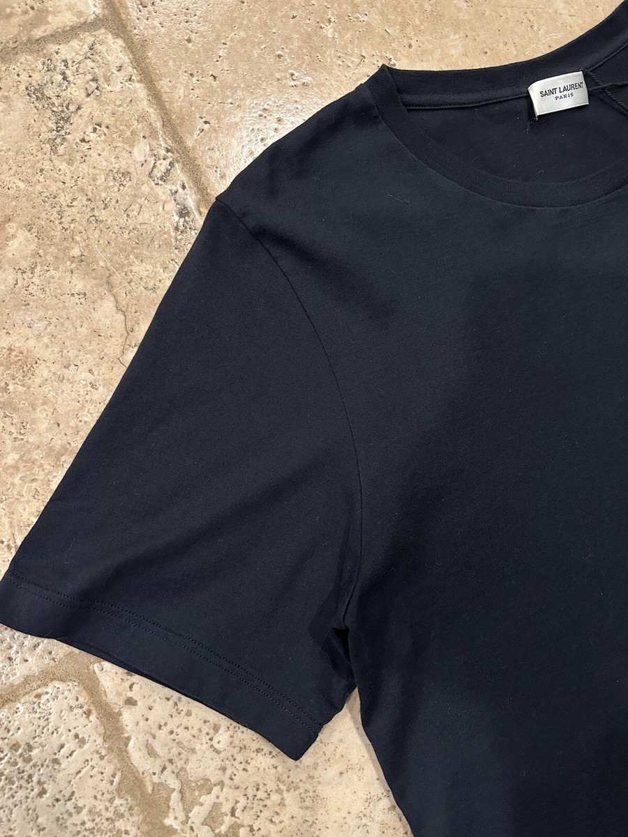 Saint Laurent Paris Rive Gauche Box Logo 2020 Black T-Shirt