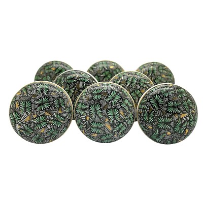 SHWET Keramik Knöpfe Vintage Schubladen Griffe Für Schränke 38mm 8er Pack