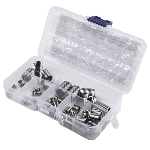 60Pcs Stripped Thread Rethread Helicoil Repair Insert Kit Set Metric M3- Kit New - Picture 2 of 12