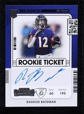 2021 Panini Contenders Rookie Ticket RPS Variation Rashod Bateman #113 Auto 0d44