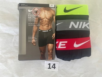 Nike Essential Micro 3-Pack Boxer Brief Dri Fit New Orange Blue