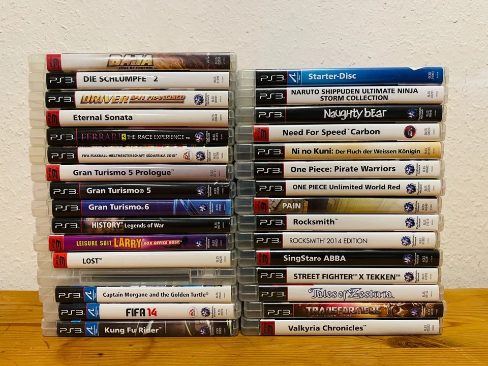PS3 Spiele Auswahl Konvolut Baja Larry Move Captain Naughty Need Speed Sonata - Bild 1 von 1