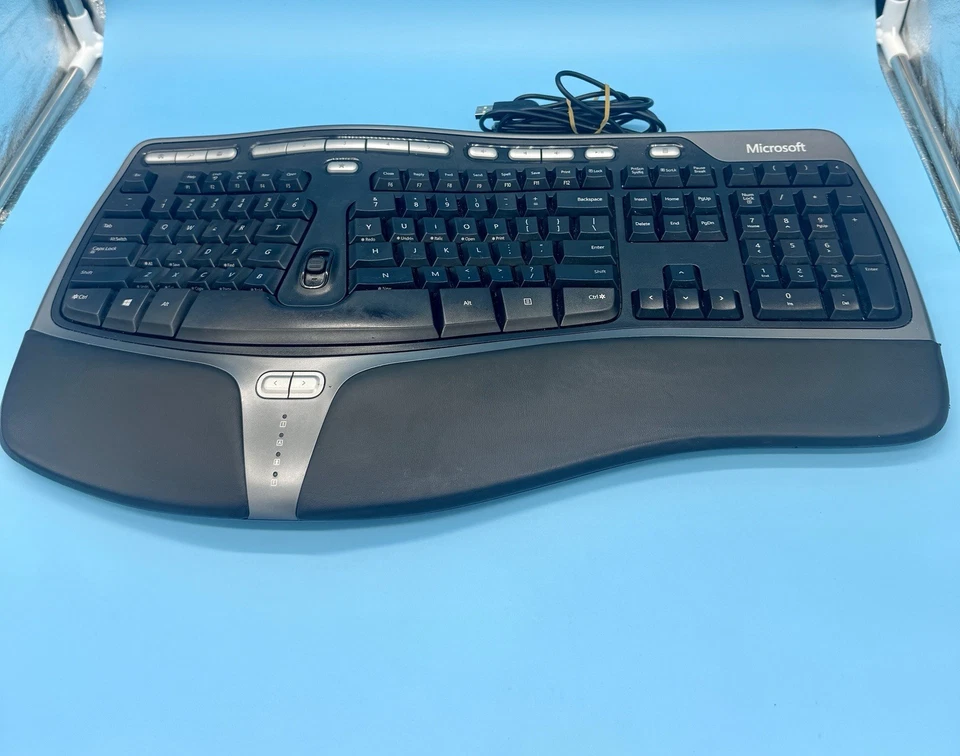 *FOR PARTS* Microsoft Natural Ergonomic Keyboard 4000 v1.0 KU-0462 USB Wired