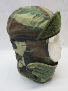 USGI MILITARY WOODLAND HELMET LINER COLD WEATHER PILE CAP INSULATED HAT BDU HOOD