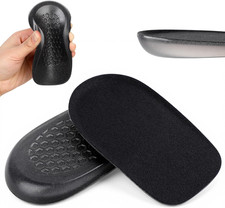 1/2 Inch Gel Heel Lift Insert Black Height Increase Insole Leg Length Adjustment