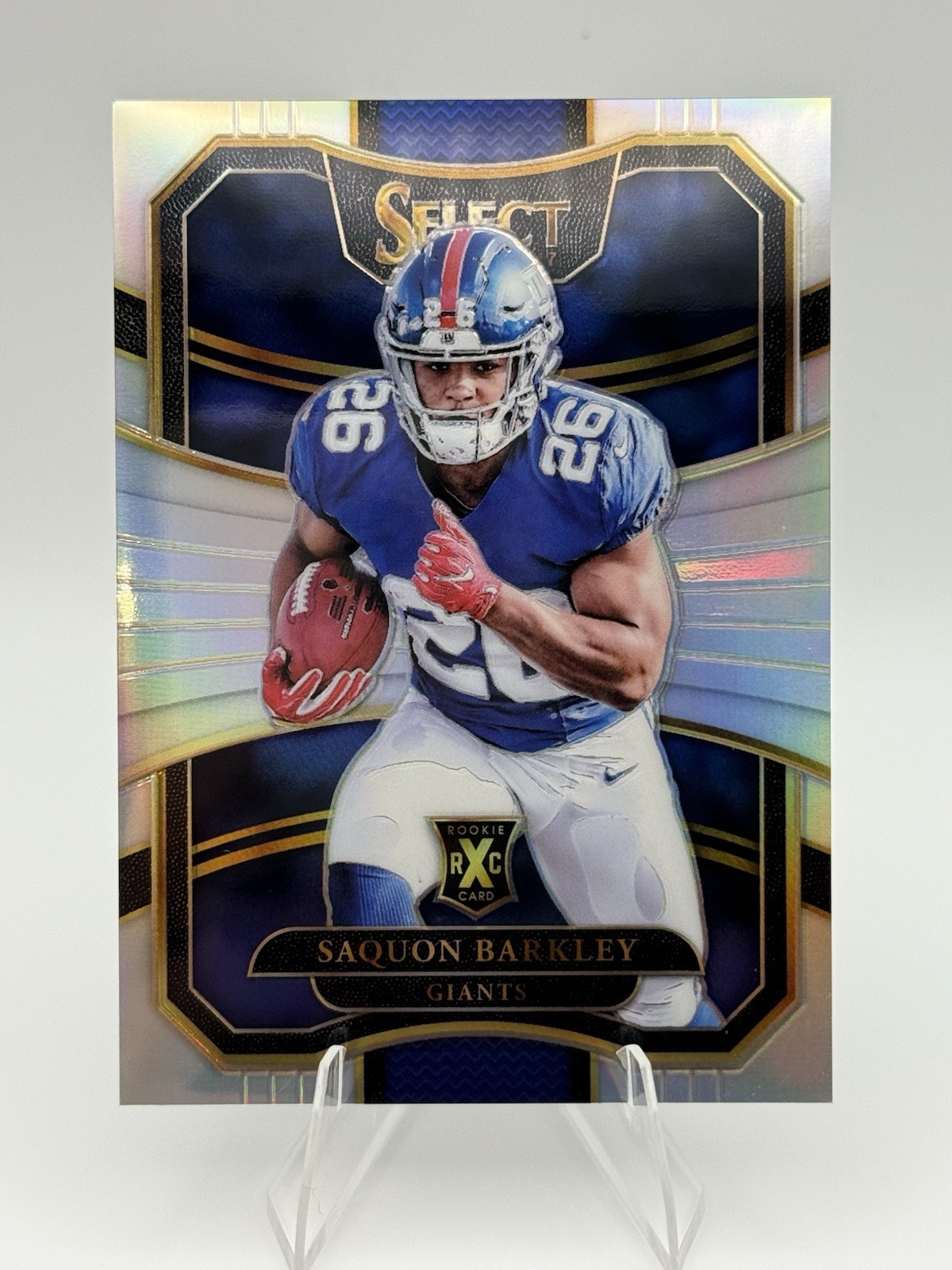 Saquon Barkley 2017 Panini Select #306 Prizm 2018 XRC Rookie