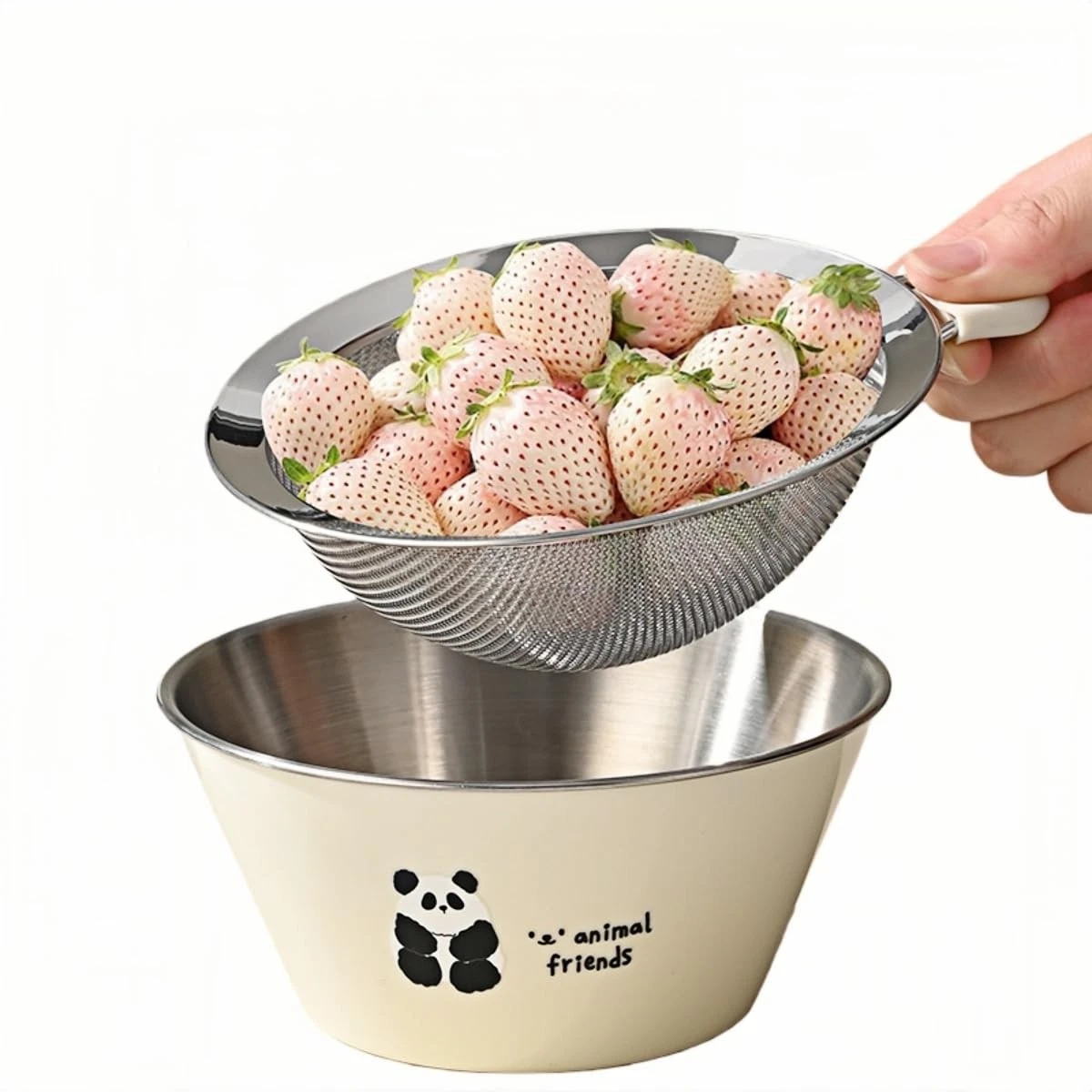 Mini Colander for Kitchen, Small Rice Colander Strainer with Tiny Holes, Mini...
Opens in a new wind
