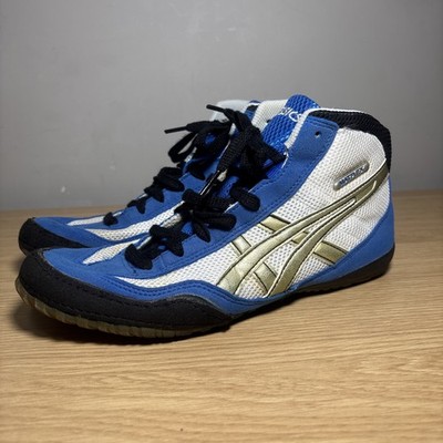 VINTAGE ASICS OG MATFLEX BLUE WHITE WRESTLING SHOES SIZE 8 Men s JY701 2007