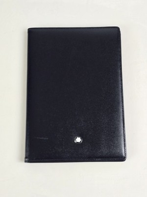 Montblanc Meisterstuck Passport Holder Black Leather Made In Germany 