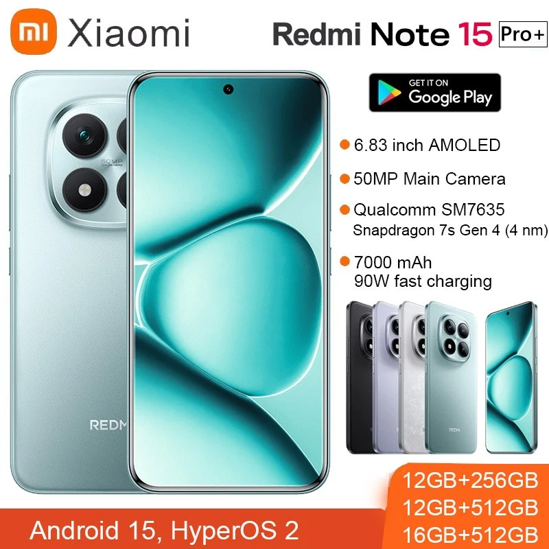 Xiaomi Redmi Note 15 Pro+ Plus 5G Mobile 6.83