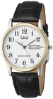 Citizen Q&Q Men's Analog Watch, Waterproof, Date Display, Day Display, Leather S