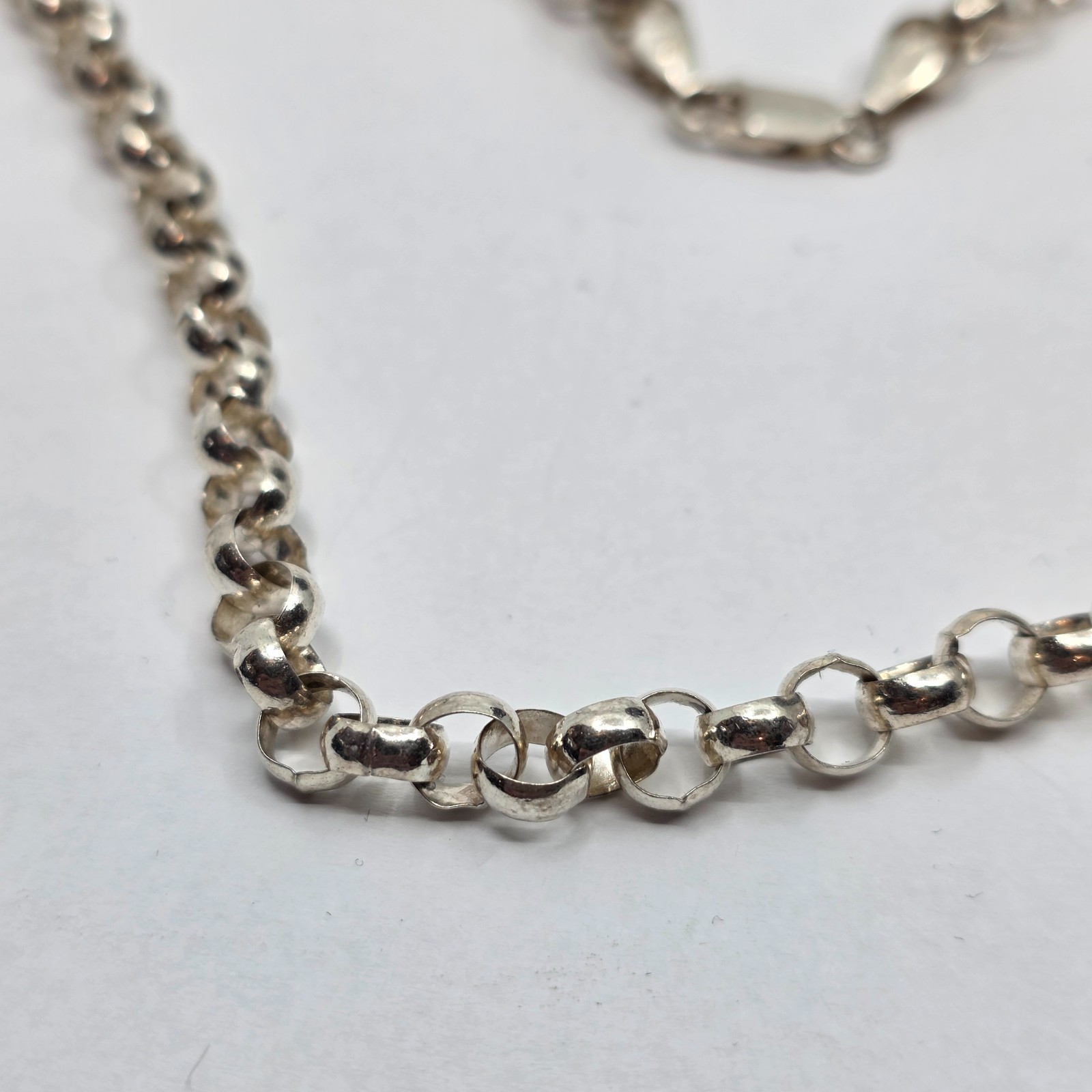 Unique Circular Link Sterling Silver 925 Necklace… - image 5