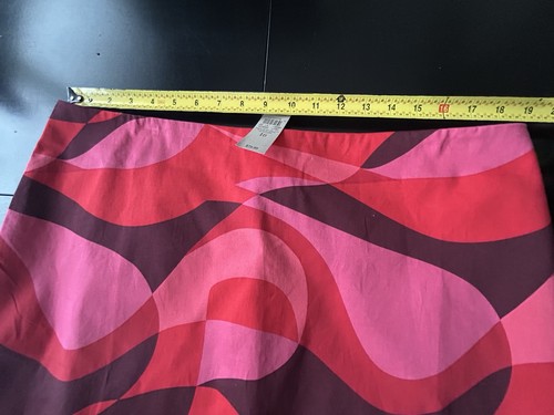 Ann Taylor Skirt 16 Pink Red Purple Mod Geometric Lined NWT $79 - Imagen 7 de 13