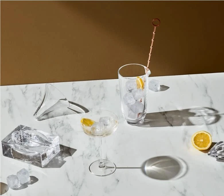 Descanso de cuchara de vidrio Cruet NUDE, sin plomo, cristal, soporte de cocina para utensilios de cocina... Foto 3 de 3