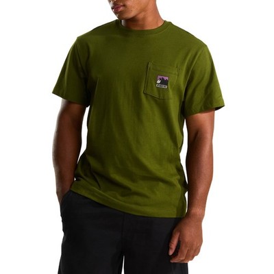 The North Face - Herren T-Shirt Mountain Logo Relaxed, Grün Größe L Cod NF0A8...