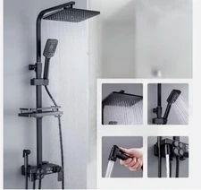 Smart Shower Column with LED Display and Thermostatic Control, 4 Spray Modes,...