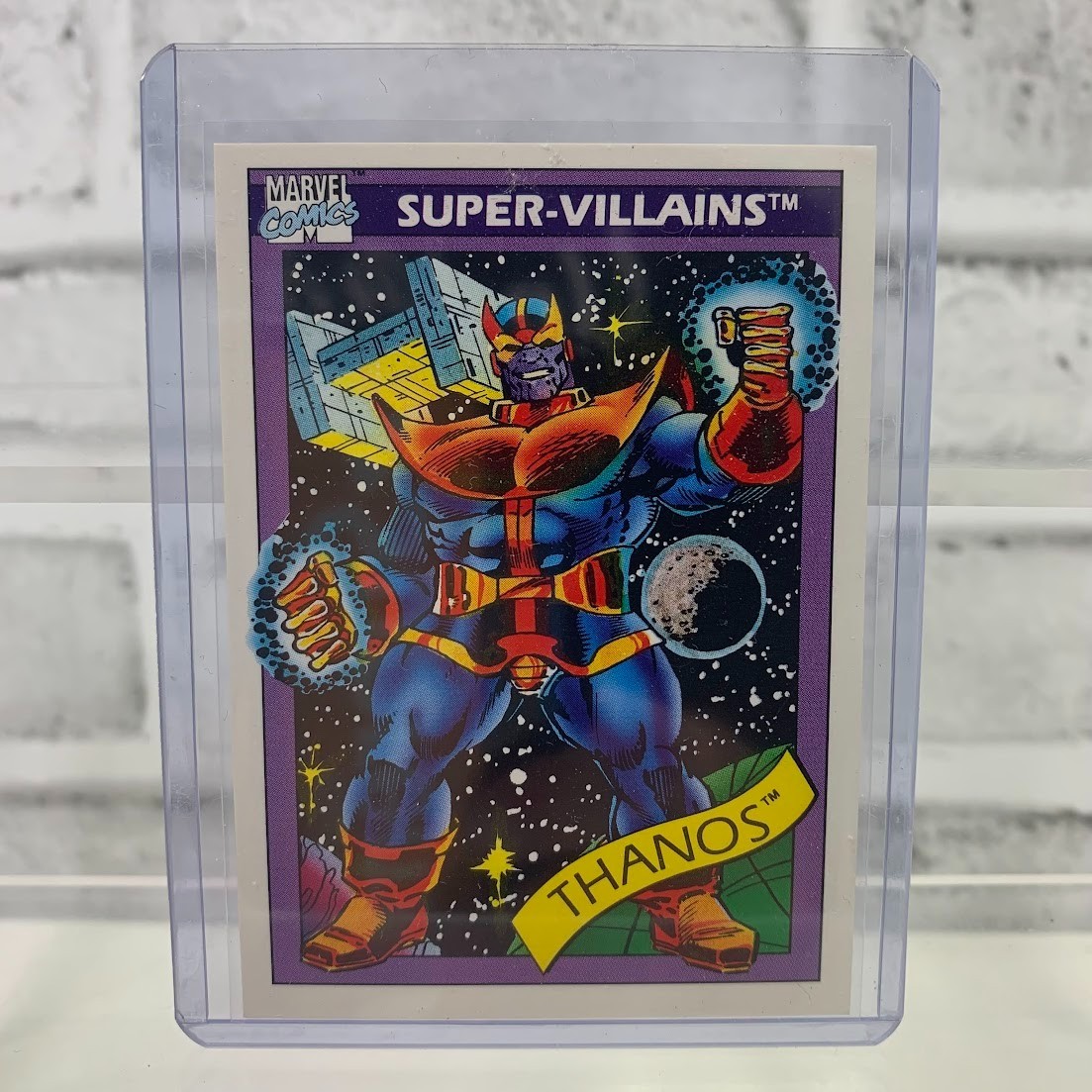 1990 Impel Marvel Universe Super-Villains Thanos #79