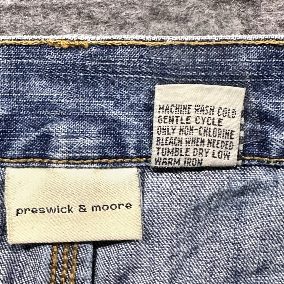 VTG Preswick & Moore Jeans Carpenter Shorts Men 38X21 Double Stitch Loose Fit - Image 3 of 4