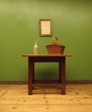 Arts & Crafts Ecclesiastical pine table from Lympstone Methodist Church