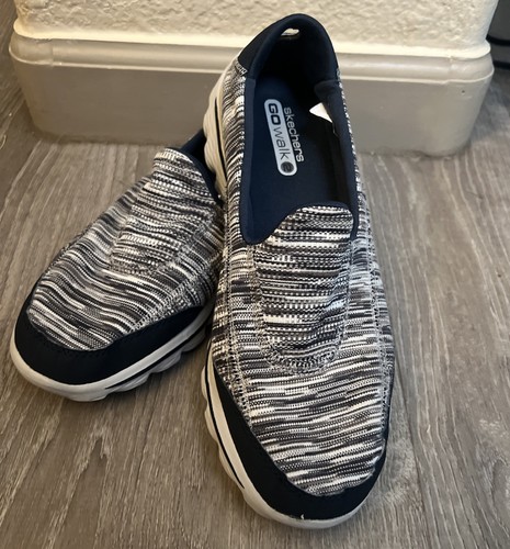 Skechers Go Walk 2 V Stride Performance Series Slip-On Shoes Womens SZ 8.5 Blue