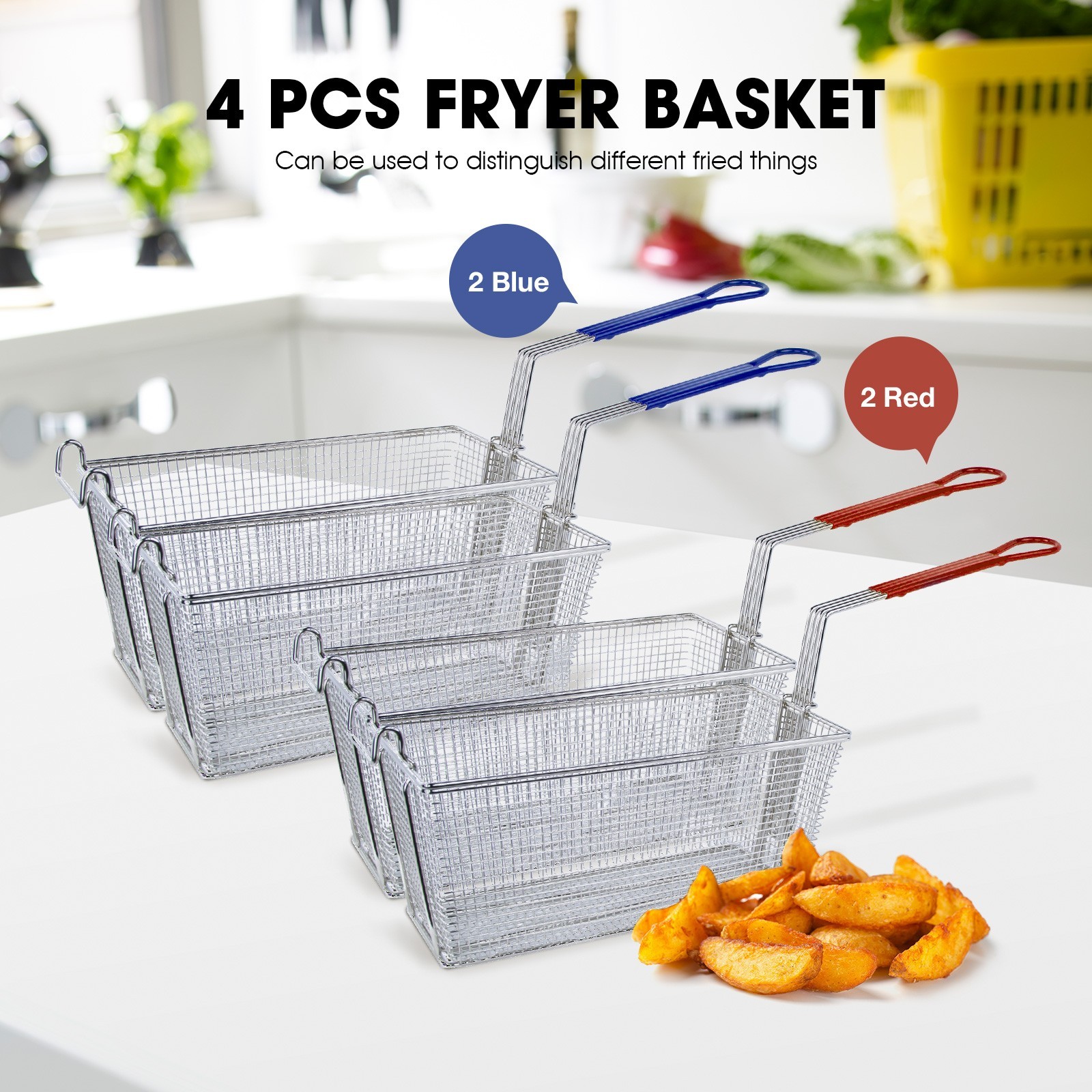 Liquid Propane 3/4/5 Burners Fryer With 2 Basket