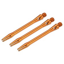 48mm Aluminum Dart Rods, Medium Thread 2Ba Stems 3pcs Gold 
