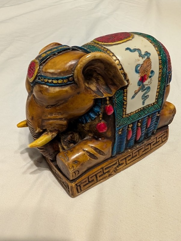 Antique Chinese Shoushan Stone Elephant Carving - Seal from the Qing Dynasty