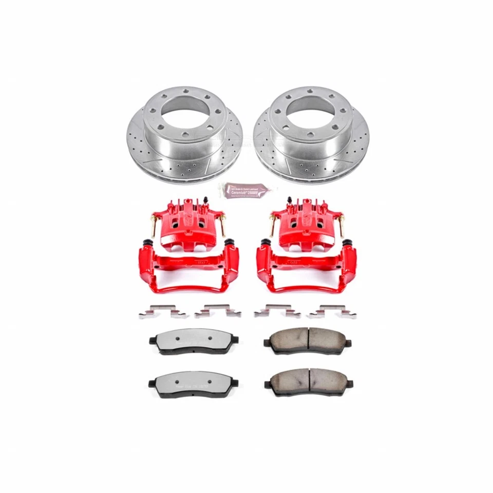 Power Stop Brake Kit For Ford F-250/F-350 Super Duty 2000-2004 Rear w/ Calipers - Imagem 2 de 4