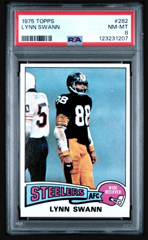 1975 Topps - Lynn Swann #282 (RC) HOF PSA 8 NM-MT