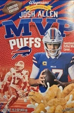 2025 JOSH ALLEN MVP PUFFS BUFFALO BILLS QB LIMITED EDITION CEREAL UNOPENED