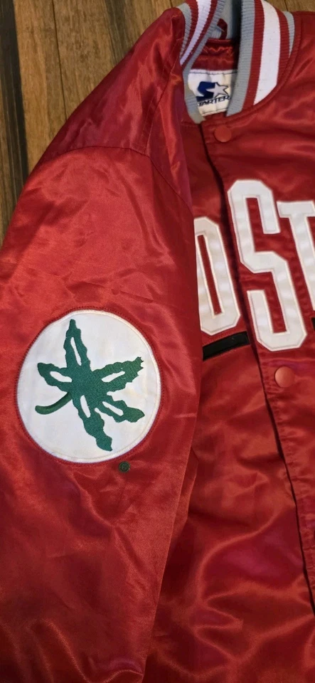 Vintage STARTER OHIO State Polyester Jacket Mens Size Large - Image 3 of 4