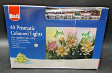 X40 Fairy Lights Christmas Prismatic Coloured Vintage Multicolored B&Q Tested ✅