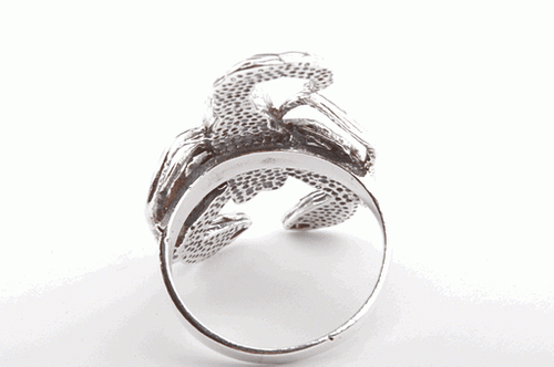 Ring Skorpion mit Türkis 925 Sterlingsilber Gr. 53 . - Bild 5 von 6