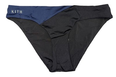ONIA X KITH Damen Schwarze/Navy Lily Bikinihose Neu Mit Etikett