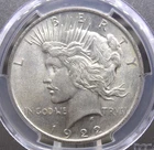 1922 "P" Peace SILVER Dollar VAM-12A *MOUSTACHE* $1 PCGS AU55 #275 ECC&C, Inc.
