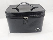 Caboodles Black Makeup Cosmetic Travel Case Pink Polka Dot Lining Organizer Bag