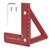 3D Multi-Winkel-Messlineal FüR Holzbearbeitung - Premium-Aluminium-Legierung,