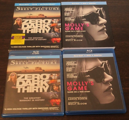 2 Jessica Chastain Film, Bluray, Slip, Excellent, 1 Owner, Box Ship, See Comment