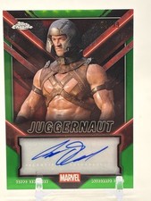 2025 Topps Chrome Deadpool Aaron W. Reed as Juggernaut #TC-AR Green Auto 04/99