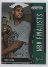 2019-20 Panini Prizm NBA Finalists Green Prizm Tim Duncan #5 HOF 0kd8