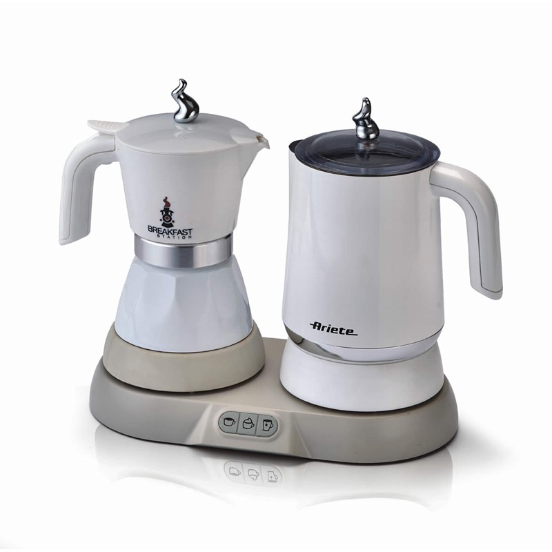 ARIETE BREAKFAST STATION (1344) - SISTEMA ELETTRICO 3 IN 1 MOKA + CAPPUCCINATORE