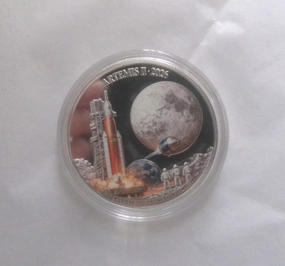 Artemis II 2026 Lunar Orbit Mission Collectible Commemorative Coin