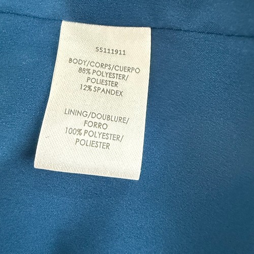 Kay Unger Frances Column Gown In Dark Ink Blue NWT Size 16 - Picture 10 of 11