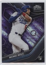 2023 Topps Chrome Black Purple Mini-Diamond Refractor /150 Michael Busch #89 7c5