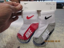 Nike Toddler 6 Pk Multi Color Ankle Cotton Cushion Swoosh Logo Sock Set 2-4 Yrs